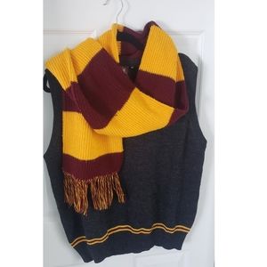 Harry Potter Gryffindor vest and scarf